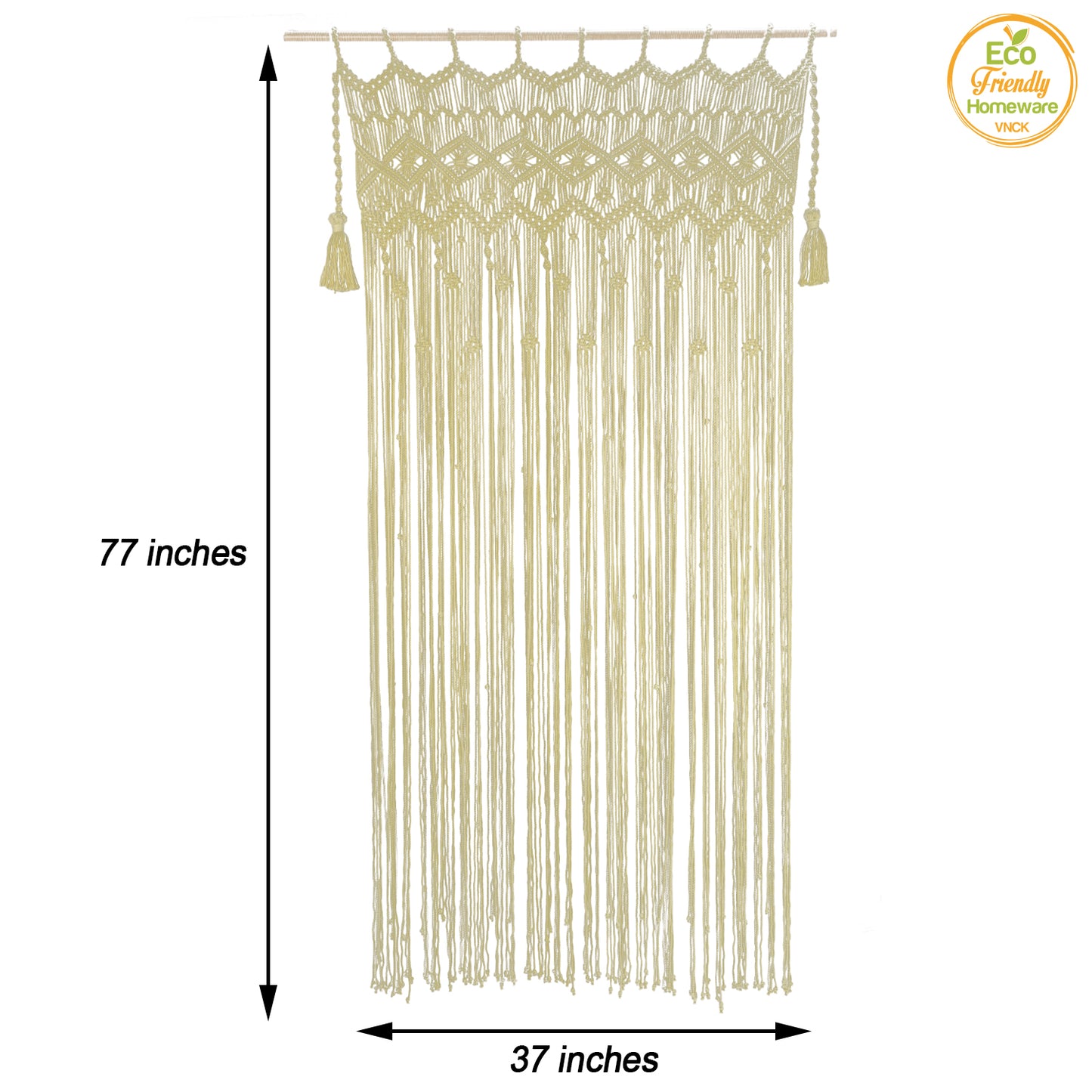 Macrame Beaded Curtains for Doorways, Door Window Curtains, Macromay Wall Decor, Macrame Curtain Panel, Macrame Door Curtains Boho Wedding Decor
