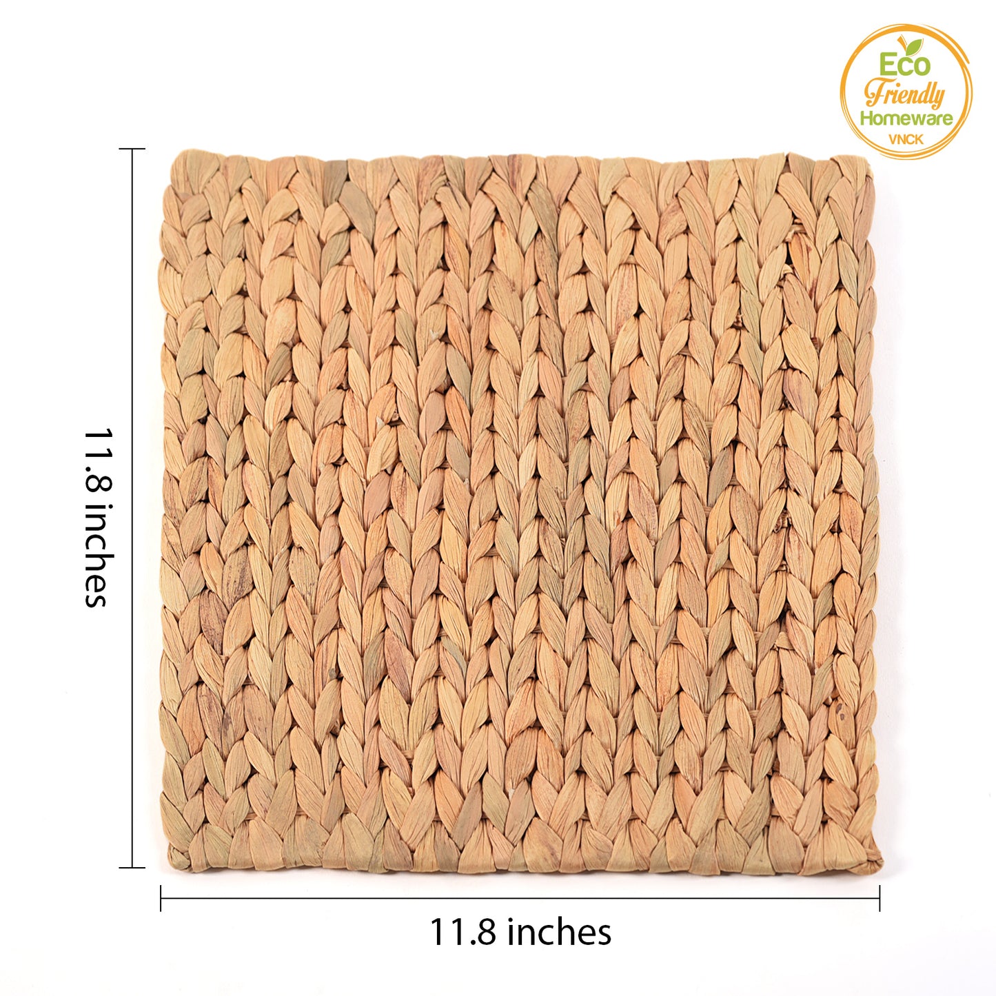 Square Placemats, Table Mats , Chargers for Dinner Plates, Place Mats Indoor, Wicker Placemats 12"
