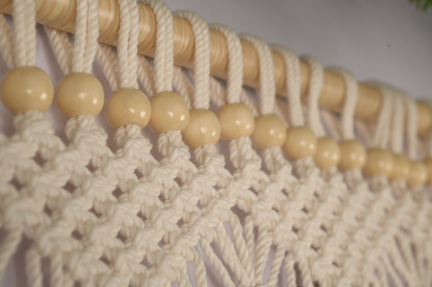 Macrame Beaded Curtains For Doorways, Door Window Curtains, Macromay Wall Decor, Macrame Curtain Panel, Macrame Door Curtains Boho Wedding Decor, Macrame Wedding Backdrop 35" x 77"