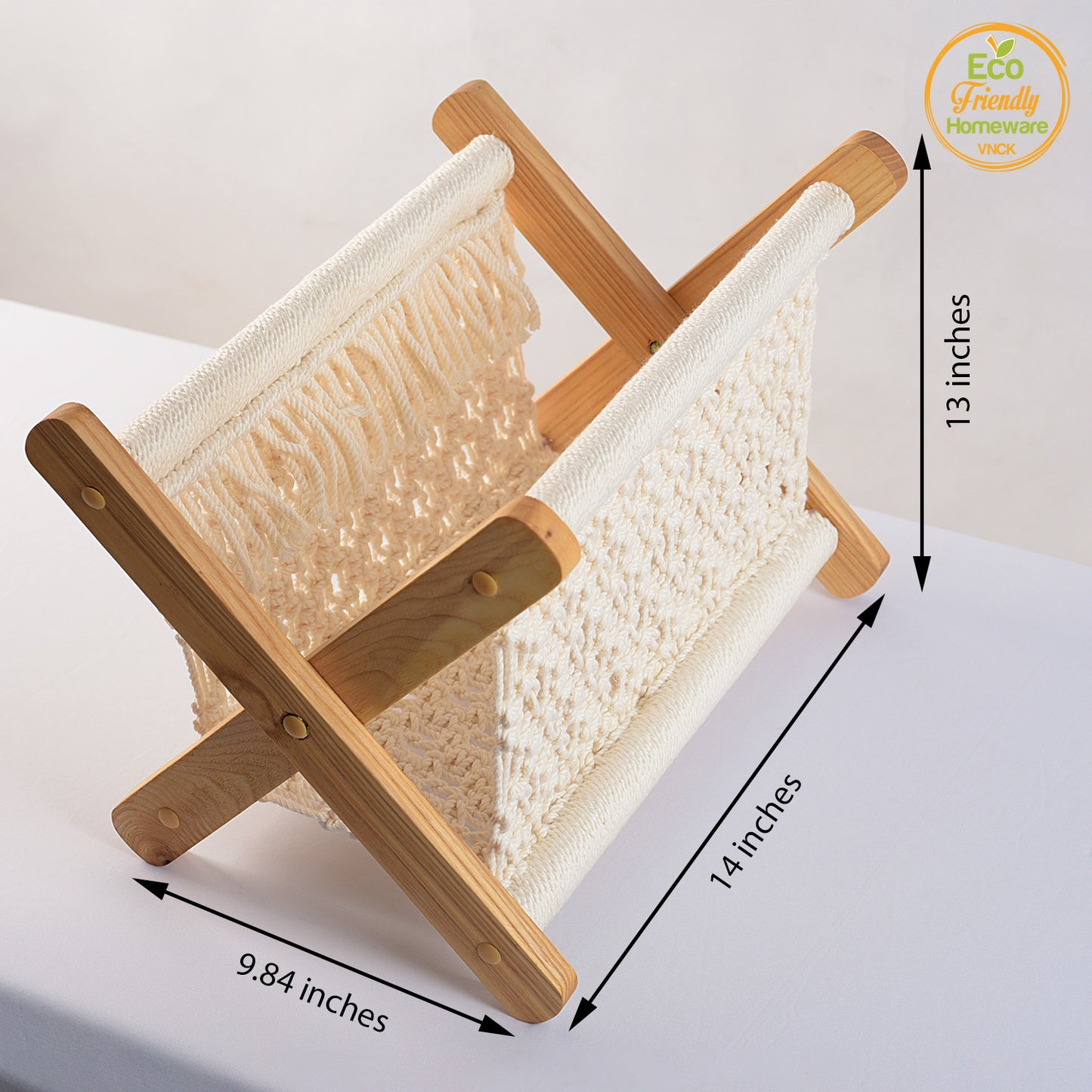 Macrame Boho Magazine Holder, Magazine Rack, Book Holder Magazine Basket Decor, Boho Decor For Living Room, Boho Home Decor, Boho Room Decor, Boho Bedroom Decor